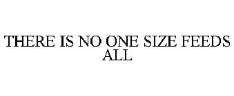 THERE IS NO ONE SIZE FEEDS ALL