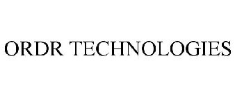 ORDR TECHNOLOGIES