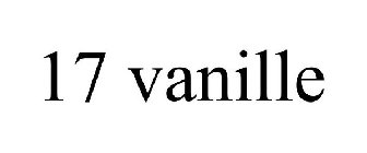 17 VANILLE