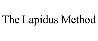 THE LAPIDUS METHOD