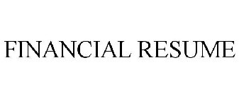 FINANCIAL RESUME