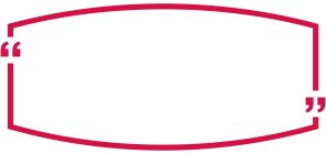 A RED OUTLINE OF A PILLOW SHAPE HAVING QUOTATION MARKS