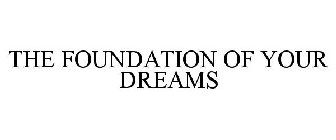 THE FOUNDATION OF YOUR DREAMS
