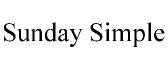 SUNDAY SIMPLE