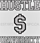 HUSTLE UNIVERSITY EST.1972 $ SFC, CA.
