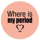 WHERE IS MY PERIOD ??