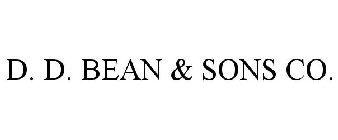 D. D. BEAN & SONS CO.