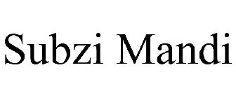 SUBZI MANDI
