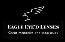 EAGLE EYE'D LENSES GREAT MEMORIES ONE SNAP AWAYAP AWAY