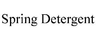 SPRING DETERGENT