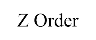 Z ORDER