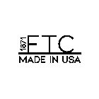 1871 FTC MADE IN USA