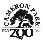 CAMERON PARK ZOO WACO TEXAS EST. 1993
