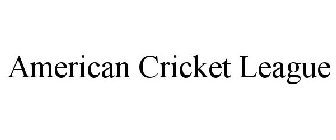 AMERICAN CRICKET LEAGUE