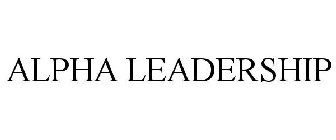 ALPHA LEADERSHIP