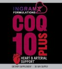 COQ10 PLUS HEART AND ARTERIAL SUPPORT INGRAM FORMULATIONS DIETARY SUPPLEMENT 30 DAY SUPPLY