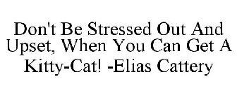 DON'T BE STRESSED OUT AND UPSET, WHEN YOU CAN GET A KITTY-CAT! -ELIAS CATTERY