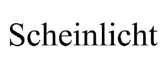 SCHEINLICHT