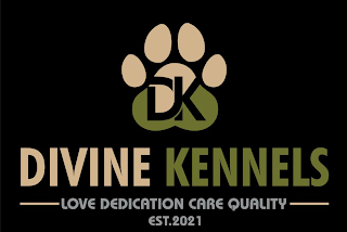 DK DIVINE KENNELS LOVE DEDICATION CARE QUALITY EST. 2021UALITY EST. 2021
