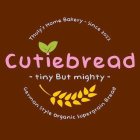 CUTIEBREAD - TINY BUT MIGHTY - THULY'S HOME BAKERY - SINCE 2022 GERMAN STYLE ORGANIC SUPERGRAIN BREAD