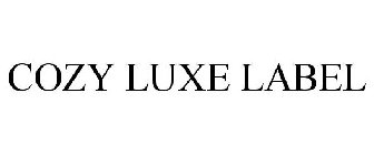 COZY LUXE LABEL