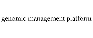 GENOMIC MANAGEMENT PLATFORM