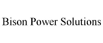 BISON POWER SOLUTIONS