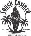 CONCH CUSTARD ICE CREAM ITALIAN ICE MARATHON, FLORIDA