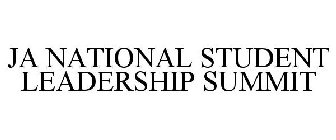 JA NATIONAL STUDENT LEADERSHIP SUMMIT