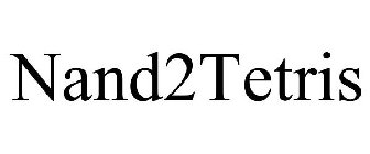 NAND2TETRIS