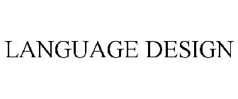 LANGUAGE DESIGN