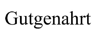 GUTGENAHRT