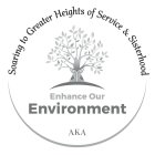 SOARING TO GREATER HEIGHTS OF SERVICE & SISTERHOOD ENHANCE OUR ENVIRONMENT AKA