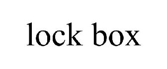 LOCK BOX