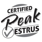 CERTIFIED PEAK ESTRUS