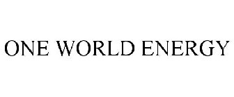 ONE WORLD ENERGY