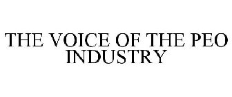 THE VOICE OF THE PEO INDUSTRY