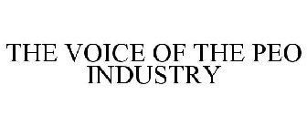 THE VOICE OF THE PEO INDUSTRY