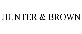 HUNTER & BROWN