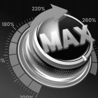 MAX 100% % 180% 220% 260%