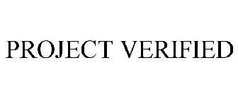 PROJECT VERIFIED