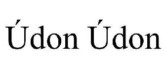 ÚDON ÚDON