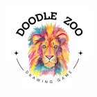 BLACK LETTERING OF THE WORDS DOODLE ZOO & DRAWING GAME