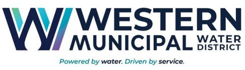 WW WESTERN MUNICIPAL WATER DISTRICT POWERED BY WATER. DRIVEN BY SERVICE.