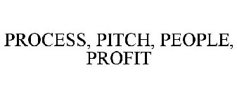 PROCESS, PITCH, PEOPLE, PROFIT