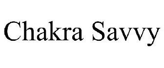 CHAKRA SAVVY