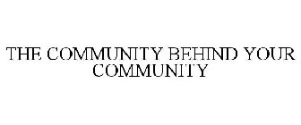 THE COMMUNITY BEHIND YOUR COMMUNITY