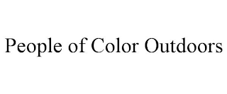 PEOPLE OF COLOR OUTDOORS