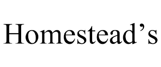 HOMESTEAD'S