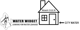 WATER WIDGET LOOKING FOR WATER LEAKAGE MALACHI 3:8,9,10 CITY WATER
